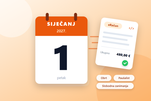 eRačun od 1. siječnja 2027.: što se mijenja za poduzetnike izvan sustava PDV-a